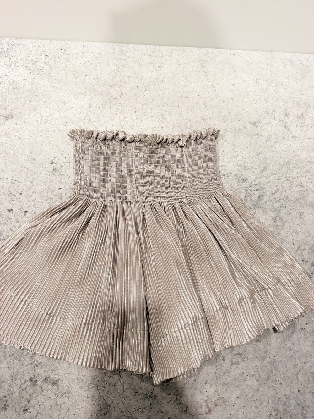 Queen of Sparkles Girls Silver Gray Swing Shorts Size Medium M - Picture 4 of 5